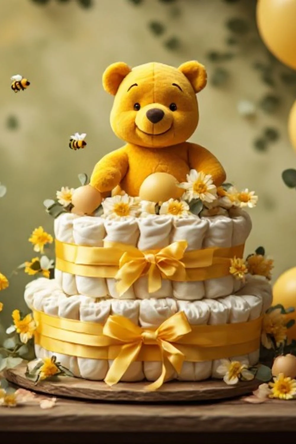 Winnie Pooh Diaper Cake Ideas
